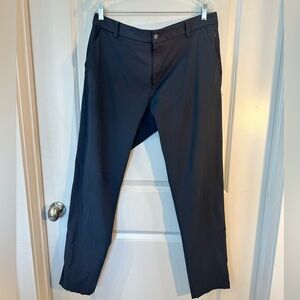Lululemon Commission Navy/Grey Straight Leg Pants, Size 36